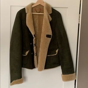Shearling cropped coat by Marc Jacobs